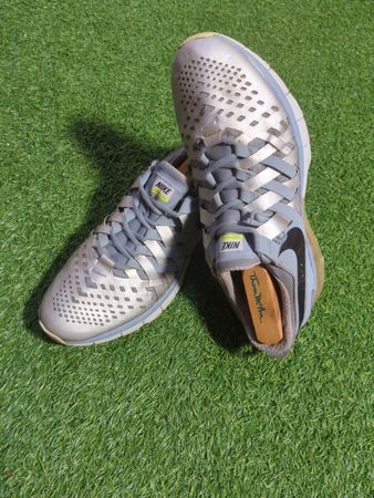 Nike Grey Mesh Running Sneakers