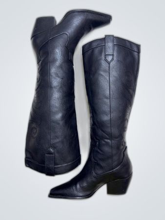 Lofties Black Cowboy Boots