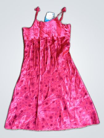 Kids Stuff Pink Satin Slip Dress