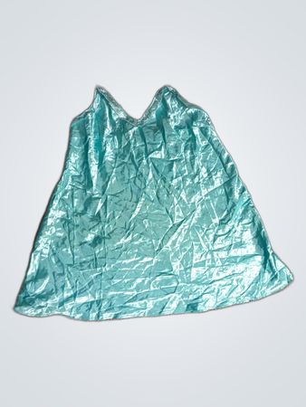 H&M Teal Satin Slip Dress