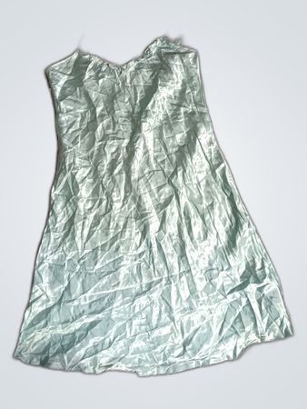 Green Satin Dress
