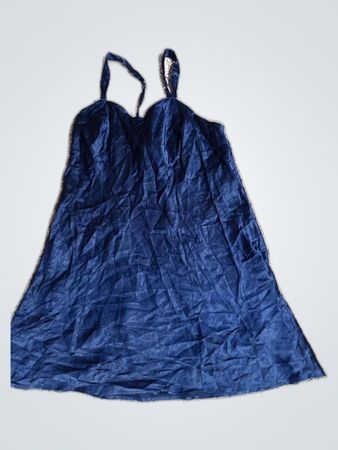 C&A Black Satin Slip Dress