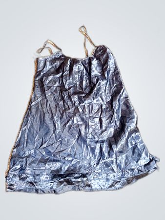 Unbranded Blue Satin Slip Dress