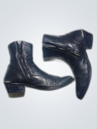 Unbranded schwarze Leder-Stiefeletten
