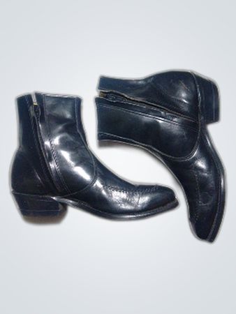 Amazonas schwarze Leder Stiefeletten