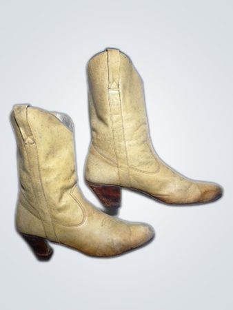 Unbranded Tan Leather Cowboy Boots