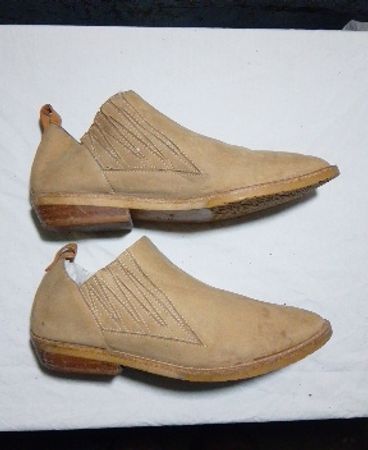 Beige Suede Ankle Boots