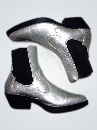 Silver Ankle Boots