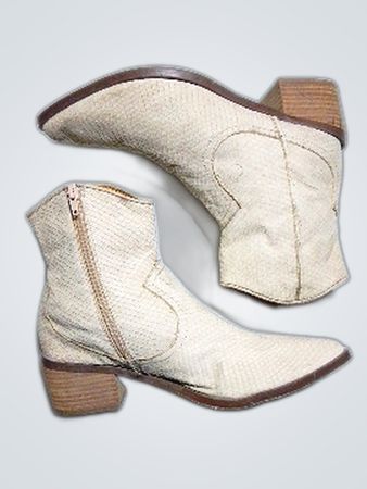 Beige Ankle Boots