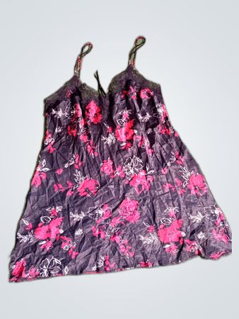 Marks & Spencer Autograph Black Floral Lace Slip Dress