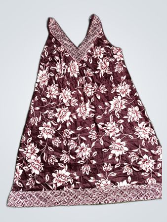 Brown Floral Dress