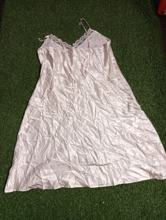 White Satin Nightgown