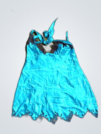 La Senza Blue Satin Slip Dress