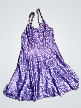 St. Michael Purple Polka Dot Slip Dress