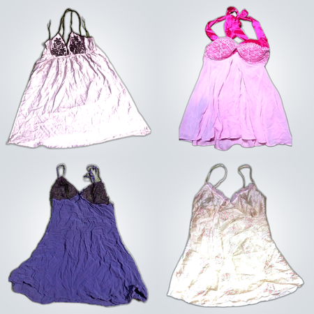 Y2K Lace Trim Dresses