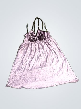 Silver Lace Slip Dress