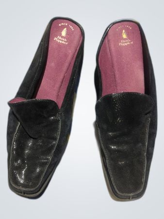 Hush Puppies Black Patent Leather Loafers