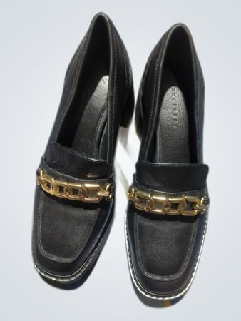 Sandro Black Leather Loafers