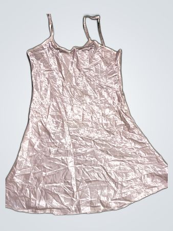 Sunburst Silver Slip Dress