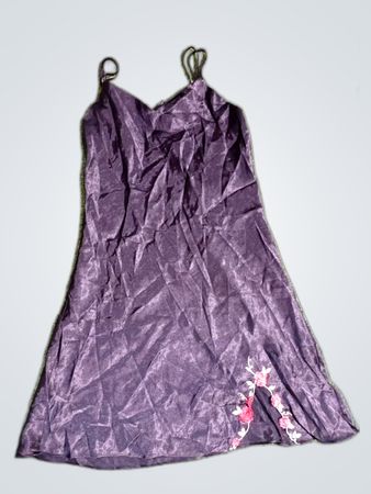 Unbranded Purple Satin Slip Dress