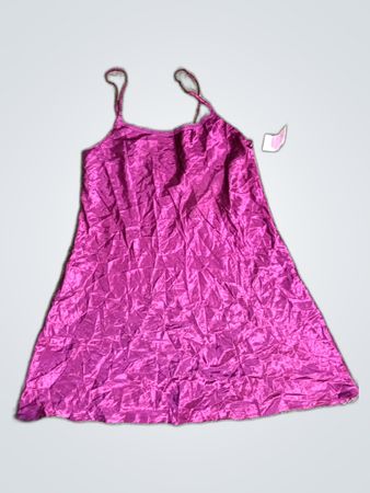 Purple Satin Dress