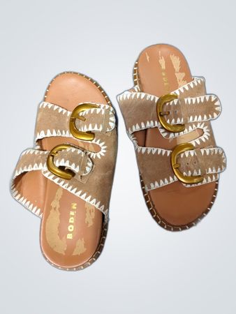 Roden Strappy Suede Sandals