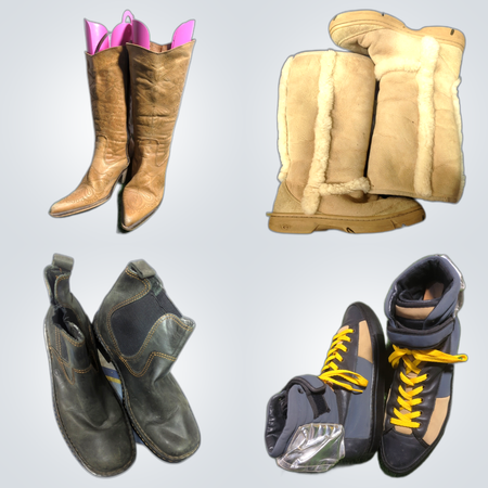 Mixed tall boots