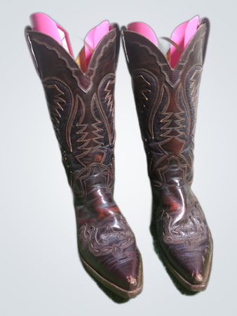 Brown Leather Cowboy Boots