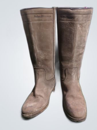 Alvaro Valverde Tan Suede Cowboy Boots