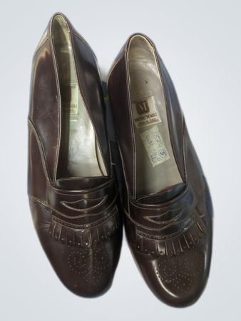 Bruno Magli braune Leder Slipper