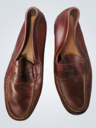 Braune Lederloafers