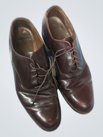 Braune Leder Oxford Dressschuhe Größe 9,5