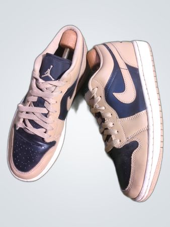 Nike Air Jordan 1 Low Sneakers Tan Black