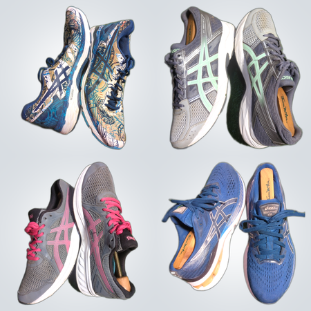 Pacote de Tênis de Corrida Asics - 10 Peças Gel-Kayano, Tênis e Mais
