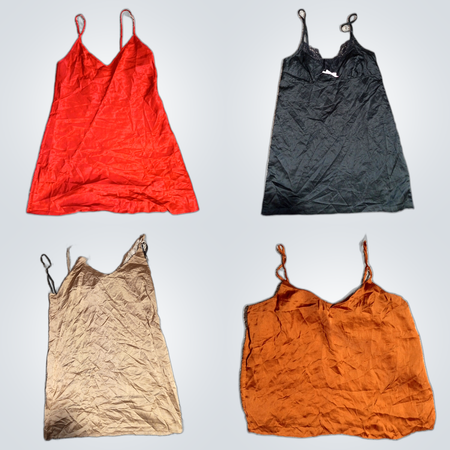 Designer Sleepwear & Lingerie Bundle: 10-Piece Satin, Lace & Silk Mix from Top Brands