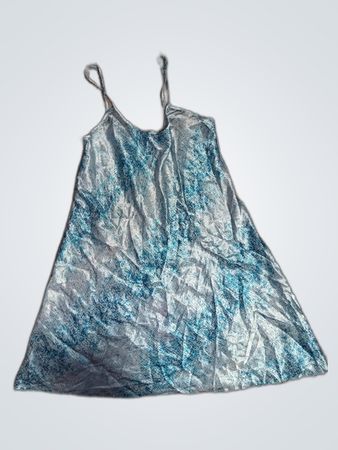 Essentials Blue Dotted Slip Dress