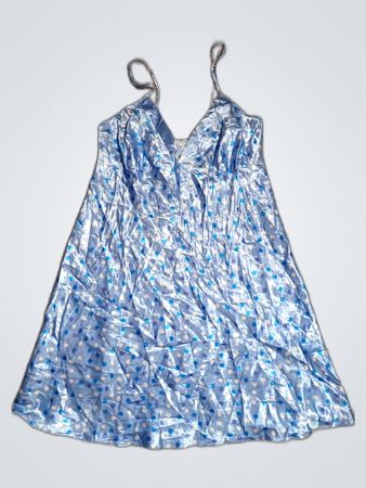 Satin Polka Dot Slip Dress