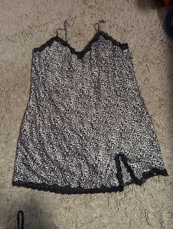 Unbranded Leopard Print Slip Dress