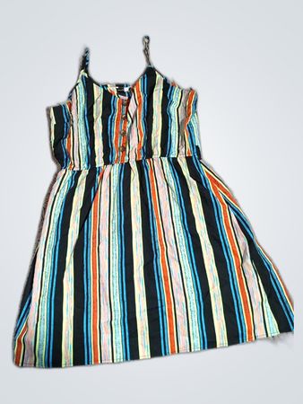 P&B Co Striped Spaghetti Strap Mini Dress