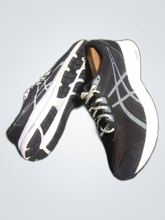 Asics Black Mesh Running Sneakers