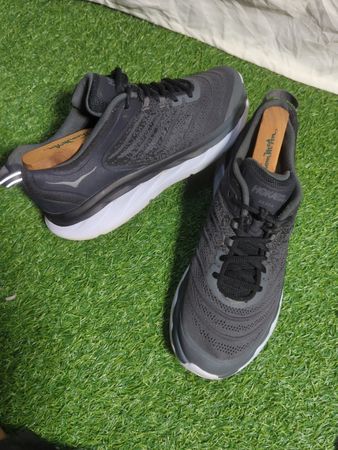 HOKA Grey Mesh Sneakers