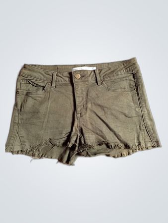 Green Denim Shorts