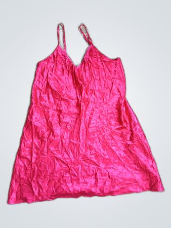 Presence Pink Satin Slip Dress