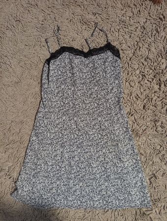 H&M Floral Lace Trim Slip Dress