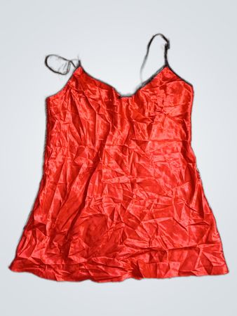 F&F Red Satin Slip Dress