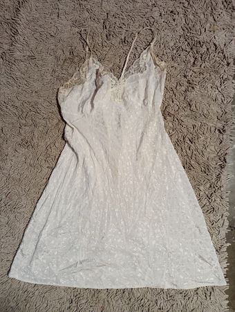 Pearl White Lace Slip Dress