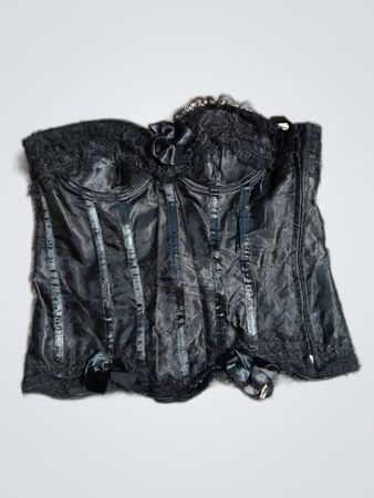 Black Satin Corset