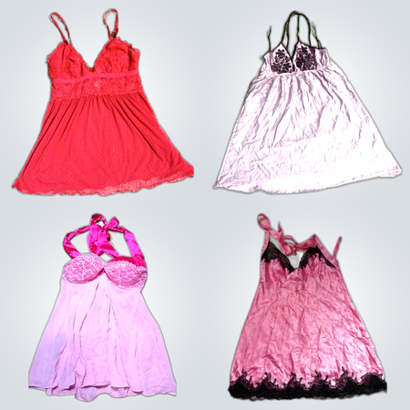 Y2K Lace Trim Dresses