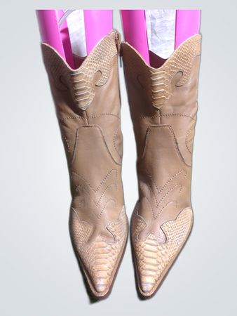 Guess Snakeskin Cowboy Boots