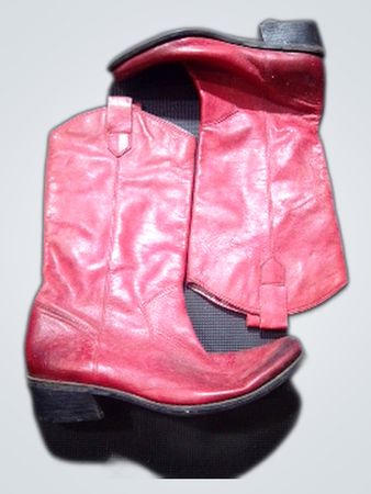 Franco Sarto Red Leather Cowboy Boots